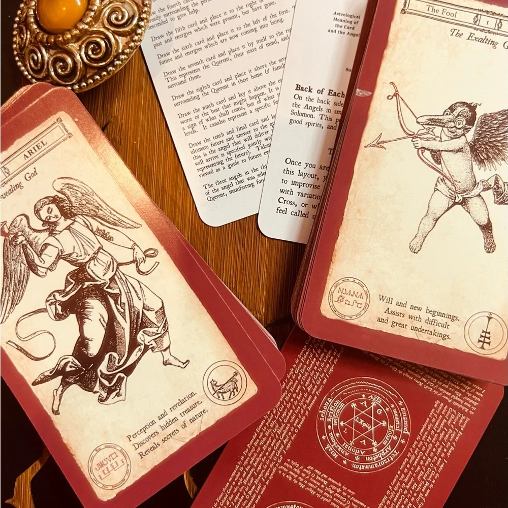 New! Celestial Tarot Deck Angel Summoning Archangels & Mystical 2 Guide Cards